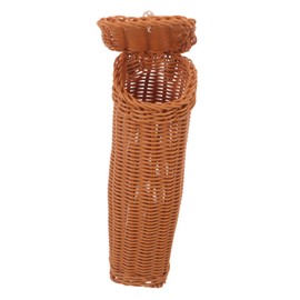 Mipcase Hanging Woven Basket for Kitchen Decorative Wall Storage for Garlic Ginger Onions Space Saving Rattan Basket Organizer for Fruits Vegetables