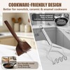 Wooden Meat Chopper, Meat Masher Wood Smasher Kitchen Tool for