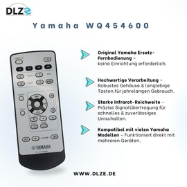 Yamaha Original Remote Control WQ454600 Grey/Black for CRX 330 and MCR 330