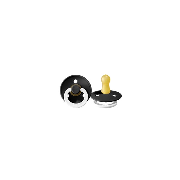 BIBs Black Glow Pacifier Sizes 0-36 months 2 Count