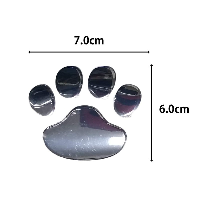 AVILMORE 3D 3D Paw Sticker Car Sticker Set of 2
