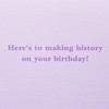 Papyrus Funny Birthday Card for Her (Making History)