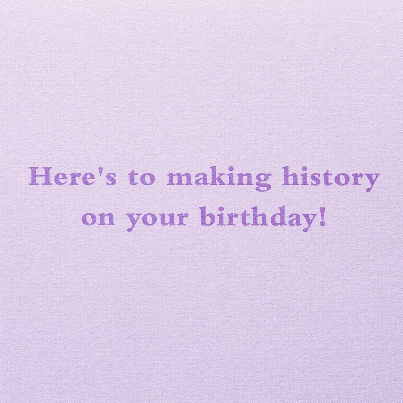 Papyrus Funny Birthday Card for Her (Making History)