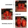 iplusmile 12pcs Goblet Wine Drinking Cup Home Wine Supplies Wedding
