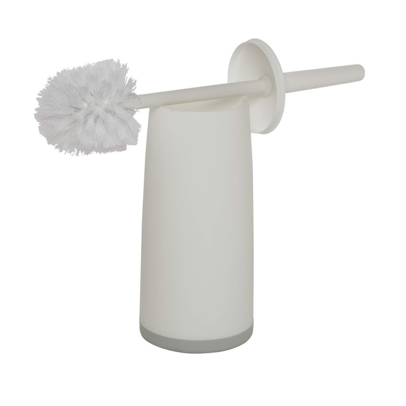CleanPEAK Toilet Brush with Holder, Replacement Head, Hand Guard and