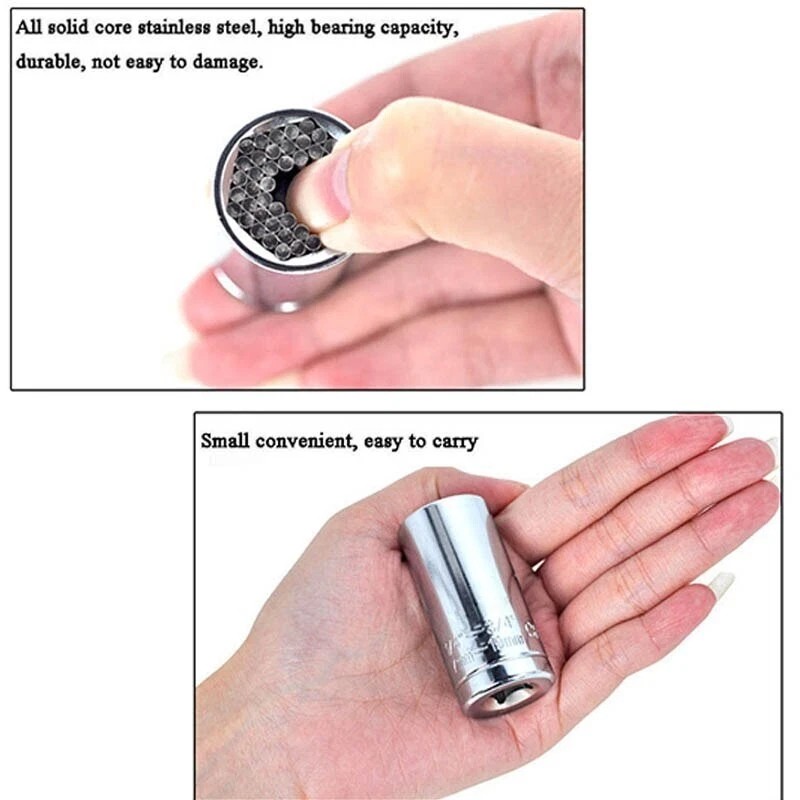 MagicTek Universal SOCKET Wrench Tool 1/4-3/4 7mm-19mm Magic Grip Alligator