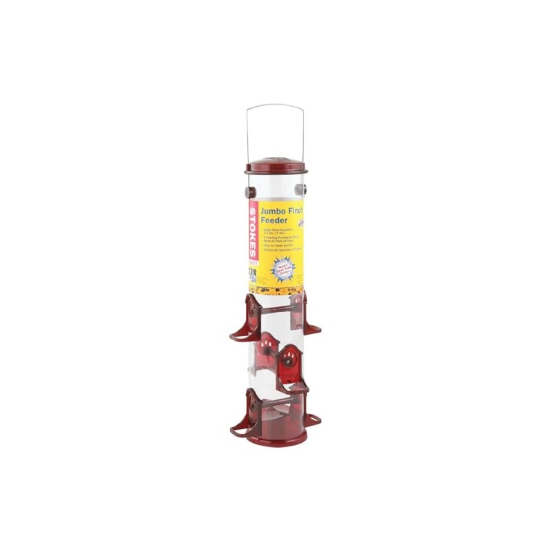 Stokes Select Jumbo Finch Feeder (Yellow/Red Assorted)
