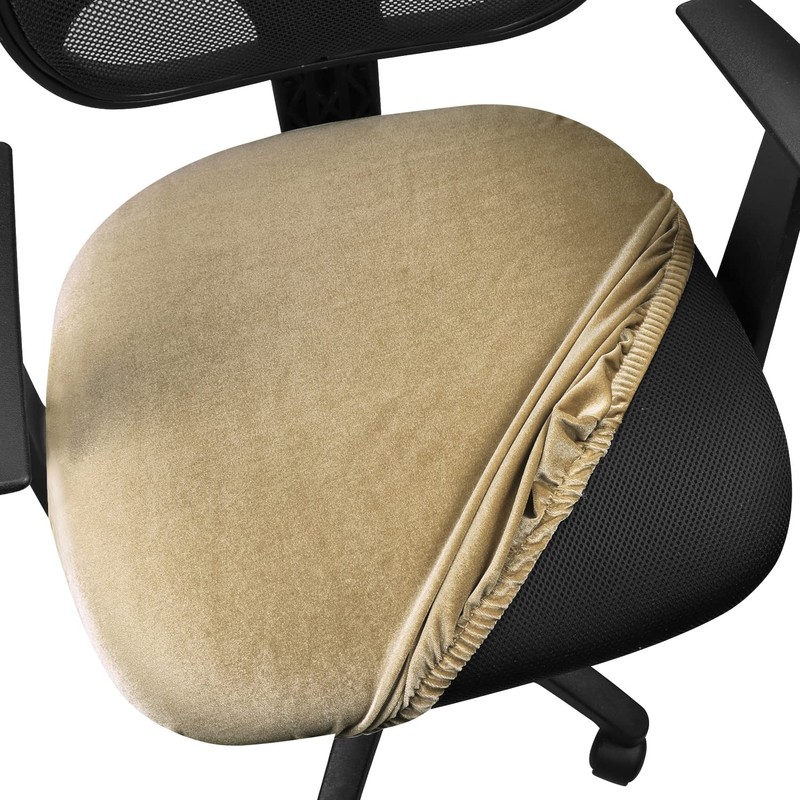 Yikko Velvet Seat Cushion Covers for 15-19 Inch Office Computer