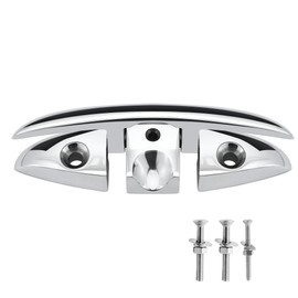SHENGHUISS 6 Inch Boat Folding Cleat Dock Deck Flip Up Flush Mount Boat Cleat Mooring Rope Stainless Steel 316 with Bolts and Nuts