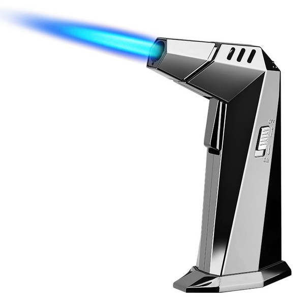 Blow Torch Refillable Buatne Torch Lighter Windproof Blue Flame Lighters