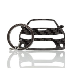 BlackStuff Carbon Black Carbon Fibre Keyring Compatible with Charger 2017+ SRT BS-895, black