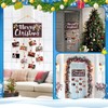 Ychelhr Christmas Card Holder - Merry Christmas Wooden Hanging Picture