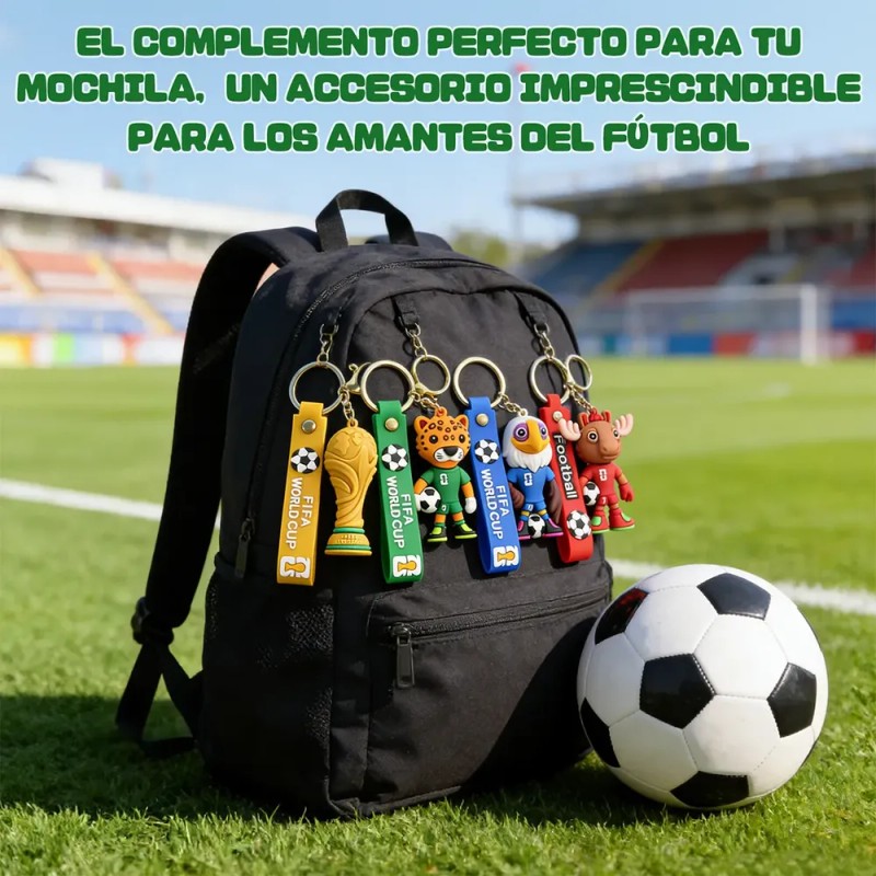8pc 2026 Llaveros De La Mascota De Fútbol De La