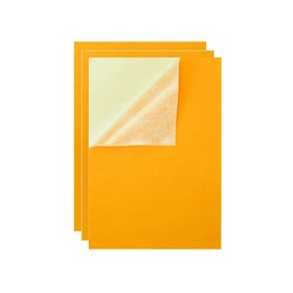 YaoHui 3PCS Self Adhesive Felt Sheets, Peel & Stick Felt Adhesive Sheets A4 Size (8.3" x 11.8", Yellow)