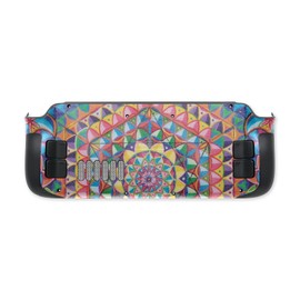 MightySkins Glossy Glitter Skin Compatible with Valve Steam Deck - Rainbow Kaleidoscope | Protective, Durable High-Gloss Glitter Finish | Easy to Apply, Remove, and Change Styles | Made in The USA