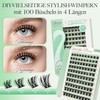 LASHVIEW Cluster Eyelashes, Eyelash Clusters, Natural Look Cluster Eyelash Extensions,