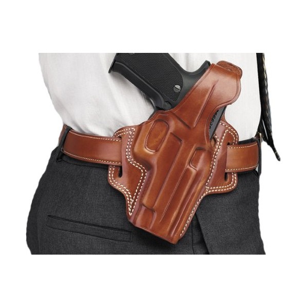 Galco Fletch High Ride Belt Holster for S&W J Frame 640 Cent 2 1/8-Inch .357 (Tan, Right-Hand)
