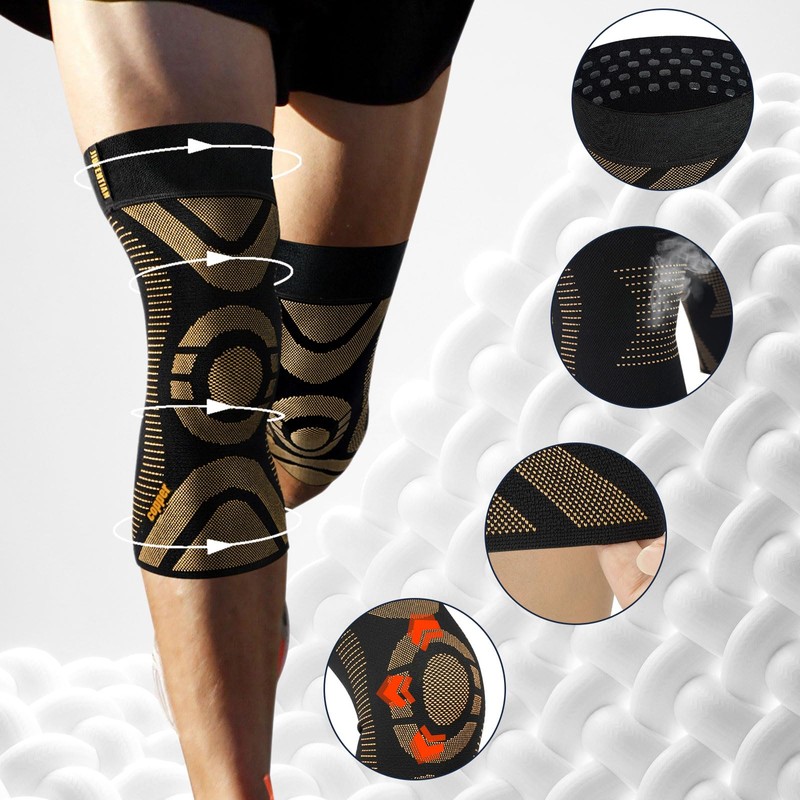 JIUFENTIAN Copper Knee Brace for Women Arthritis Pain Copper Knee