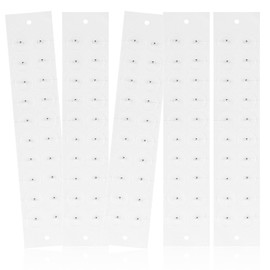 [2025 Model 100 Pieces] Ear Urn Jewelry, Ear Point Seal, Titanium, Tracupoint Seal, Ear Urn Jewelry Seal, Titanium Gold Granular, Unisex (Included Tweezers and Point Confirmation Sticks) (100 Silver