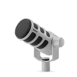 RØDE PodMic Micrófono cardioide dinámico de difusión - Blanco