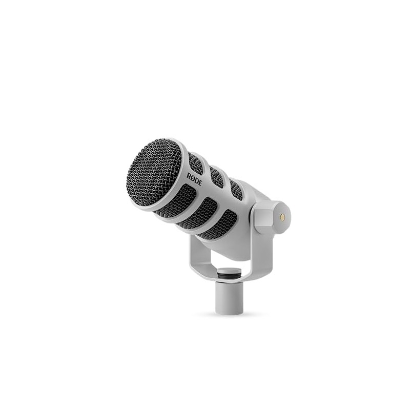RØDE PodMic Micrófono cardioide dinámico de difusión - Blanco
