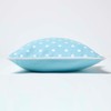 Homescapes Polka Dot Cushion Cover for Decorative Cushions, Light Blue,