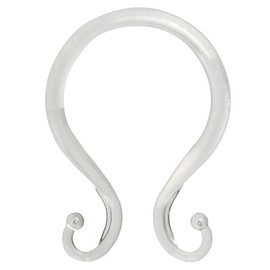 Kenney KN61211 - Anillos de Cortina de Ducha de plástico Suave a Prueba de óxido con Ganchos Dobles para Colgar Cortina de Ducha y Barra de Cortina de Ducha estándar, Uso en el baño, fácil de