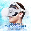 DESTEK Cooling Face Pad Compatible with Quest 2, Including Facial