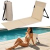 HFYZZ 42.5 Inch Long Extended Foldable Poolside Chairs, Portable Folding