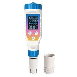Yewhick Hydrogen Water Tester Meter for Hydrogen Water Bottle, 7 in1 pH/H2/TMEP/EC/TDS/ORP/SALT Kit, TDS Meter Digital Water Tester for Drinking Water, ORP Meter for Water, Juice, Coffee