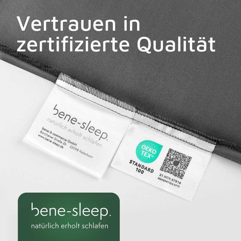 bene-sleep Premium Silk Pillowcase 80 x 80 cm Against Wrinkles