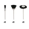 NIUPIKA Soft Nylon Bristle Brushes Cup Wire Brush Set Cleaning