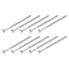 METALLIXITY 10pcs M6x100mm Hex Lag Screws 304 Stainless Steel Self