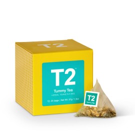 T2 Tea Tummy Tea Herbal Tea Bags in Box, 25-count