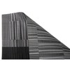 Famibay PVC Heat Resistant, Washable, Vintage, Vinyl Table Runner, Black
