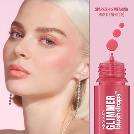 Rubor Revlon Glimmer Blush Drops Tono Pink it over 9.4ml