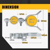 VIVIDA 1-3/8" x 1-7/8" Chain Link Gate Latch, Fence Fork