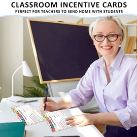 BIZIBAFF 42PCS Teacher Mail Cards - Confetti Teacher Notes to Parents Classroom Good Behavior Incentive Motivational Cards to Send Home for Kindergarten Preschool Elementary Classroom Must Haves