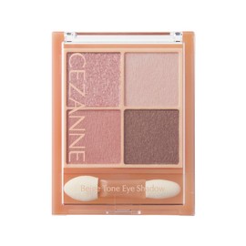 Cezanne Beige Tone Eye Shadow 06 Peach Beige 4.3g Glitter Pearl Matte 4 Colors Eye Shadow