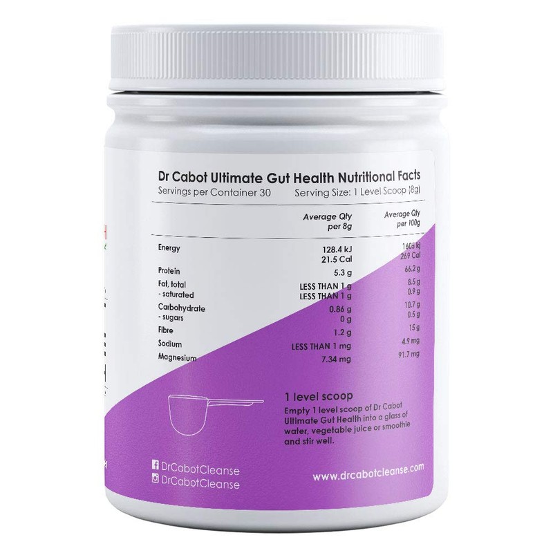 Cabot Health Dr Cabot Ultimate Gut Health Powder, 250 Grams