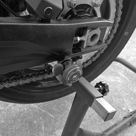 MotHeartNum M8 Motorcycle Swingarm Spools For Ninja 400 18-23 CNC Aluminum Bobbins for Rear Wheel Lift and Paddock Stand Support and Paddock Stand Support Ninja 400 accessories (Gray)