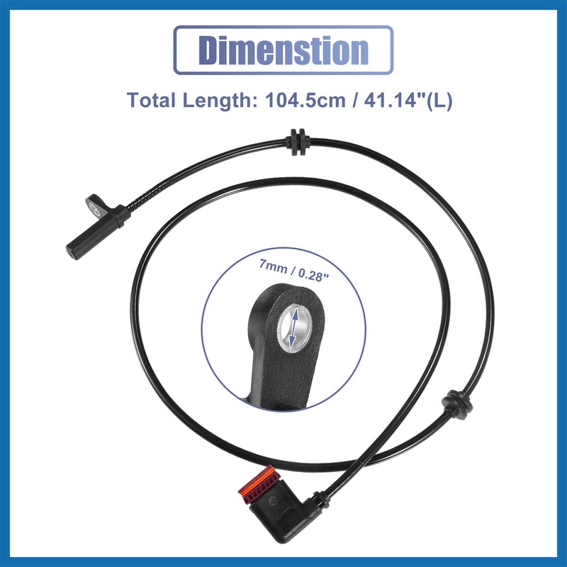 A ABSOPRO Car ABS Wheel Speed Sensor Rear Left Right