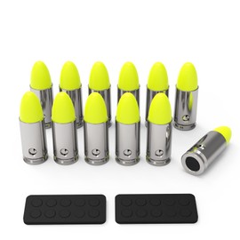9mm Dummy Rounds Snap Caps Practice Rounds - Closed Weight & Precise Size for Safe Firearm Training, Fault Diction Test and Dry Fire Practice（ 12Pcs ）