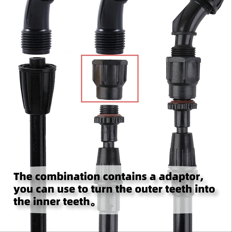 Aimela Sprayer Nozzle Tips,6 Piece Multifunctional Spray Combination,Adjustable Nozzle,Suitable For