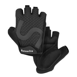 Reinalin Unisex Cycling Gloves, Half-Finger Gloves for Road Bikes & Mountain Bikes, m