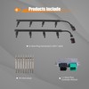 higehio 6.0L Valve Cover Gasket Kit with 8 Glow Plugs