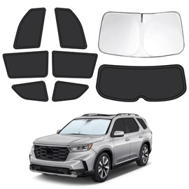 8pcs Car Window Shades for Honda Pilot 2016-2022, Full Car Window Covers for Privacy, Sunshades for Pilot Front Rear Windshield Side Windows to Block UV and Protect Privacy