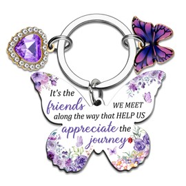 XzmaaoX Friend Gifts Friendship Gift for Women Best Friends Birthday Gifts for Women Friendship Female Keychain Small Gift For BFF Female Friend Birthday Christmas Leaving Going Away Present