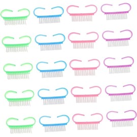 Cepillo De Limpieza De Uñas, 20 Cepillo De Uñas Cepillo De Limpieza De Uñas Cepillo De Nubuck Limpiador Cepillos De Manicura Para Uñas Cepillo De Pedi