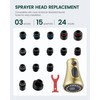 HEISOK Kitchen Faucet Head Replacement, 3-Function Pull Down Faucet Spray